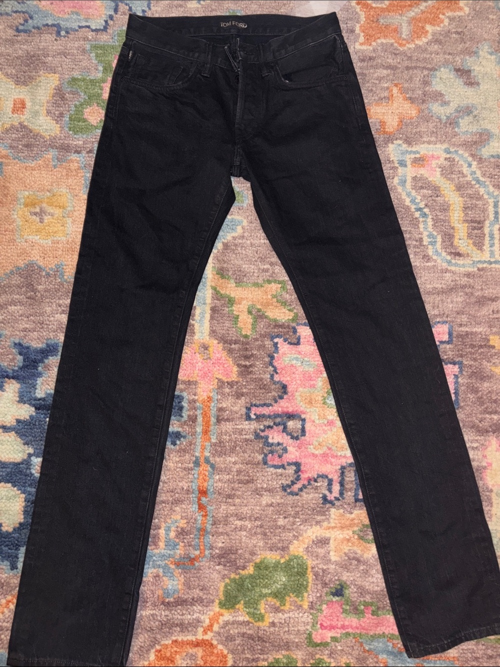 Tom Ford Black Slim Straight Jeans